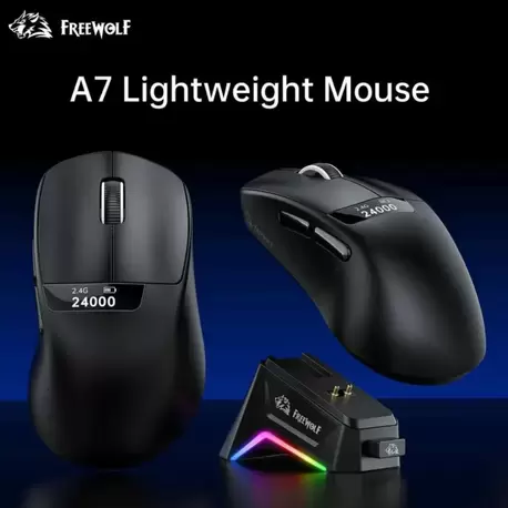 Freewolf A7 Kablosuz Dijtal Ekranlı Oyuncu Mouse