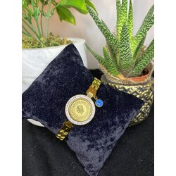 Çeyrek Altın Modeli Çelik Bileklik