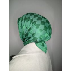 Dama desen zümrüt eşarp