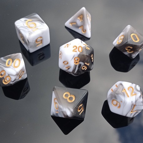 Panda Rollers Dice Set -z03- DnD FRP RPG Zar Seti