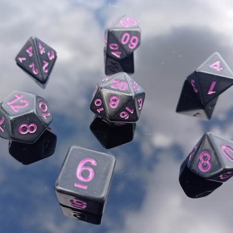 Shadowstrike Dice Set -z04- DnD FRP RPG Zar Seti