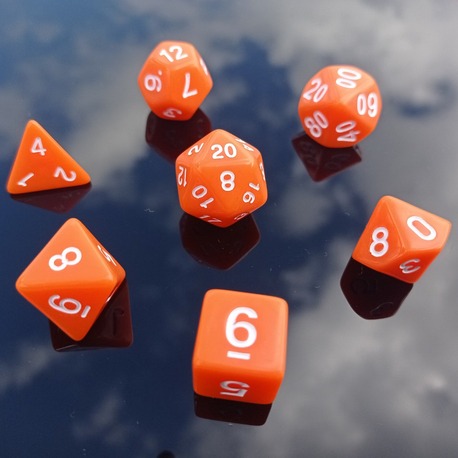 Inferno Blaze Dice Set -z17- DnD FRP RPG Zar Seti