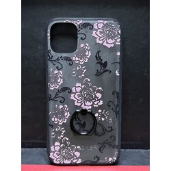 iPhone 11 yüzüklü çiçek desenli kılıf