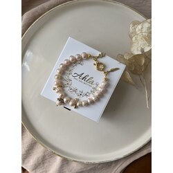 Somon inci charm bileklik