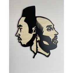 Kobe Bryant Figürlü Ahşap Duvar Objesi