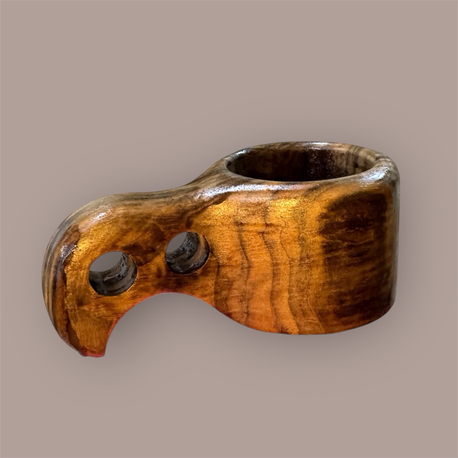 Ahşap El oyması klasik KUKSA bardak 