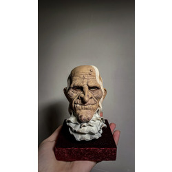 Uncle Creepy Head Sculpture