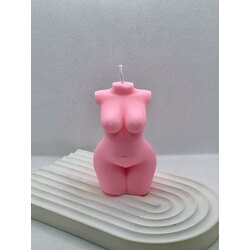 Pink Molly Woman candle