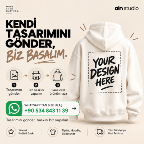 Start Designing — Kendi Tasarımını Bastır