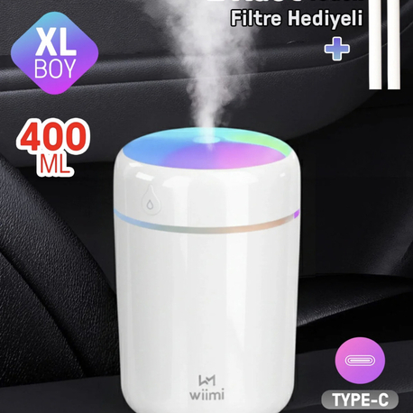 Wiimi 400 ml Ultarsonik Hava Nemlendirici Buhar Makinesi ve Arıma Difüzörü