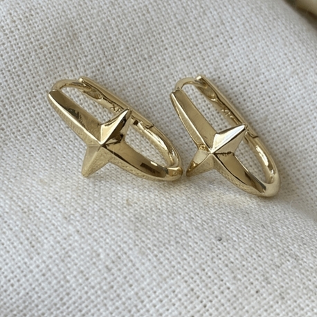 Xupink VIP 14K Yıldız Figürlü Küpe