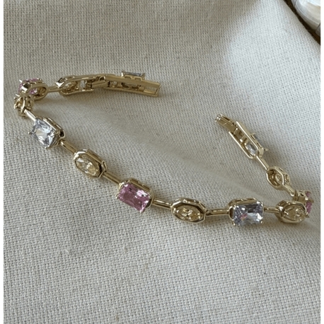 XUPİNK VIP 14K Pastel Taşlı Element Bileklik