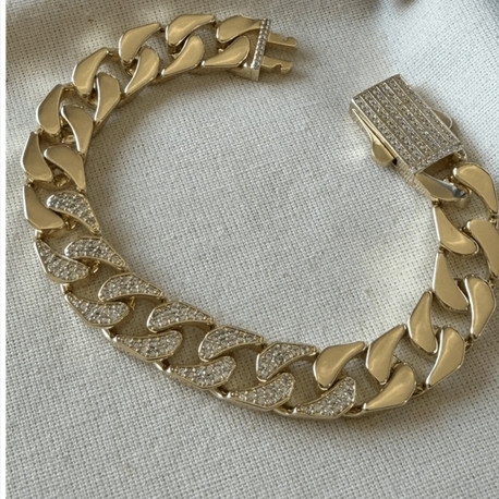 Xiupink VIP 14K Yatay Model Gurmet Bileklik  