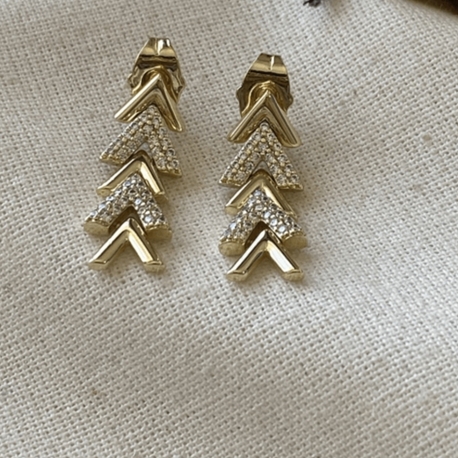 Xupink VIP 14K Mini Arrov Küpe