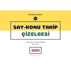 Sayısal YKS 2024 Konu Takip Çizelgesi- 7 AYLIK 