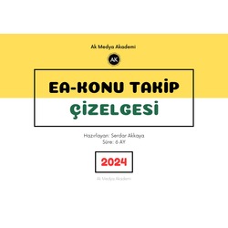 Eşit Ağırlık YKS 2024 Konu Takip Çizelgesi- 6 AYLIK