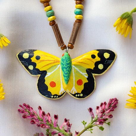 Sarı Azamet Kelebeği KOLYE (Colias croceus)