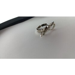 Gümüş rengi otantik yüzük