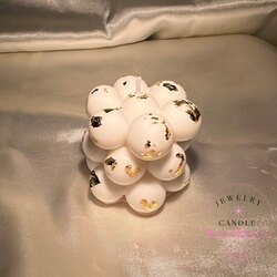 gold varakli bubble mum 