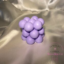 purple bubble candle 