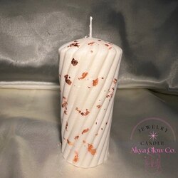 rosegold varakli mum büyük 