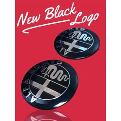 Alfa Romeo Ön-Arka New Black Logo Seti