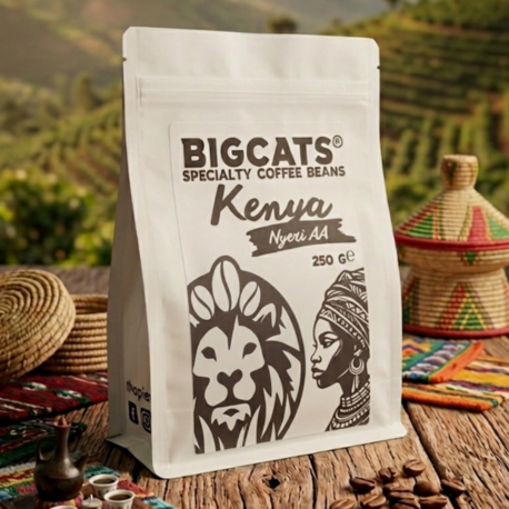 Bigcats Kenya Nyeri AA Filtre/Çekirdek Kahve 250/500/1000 Gr