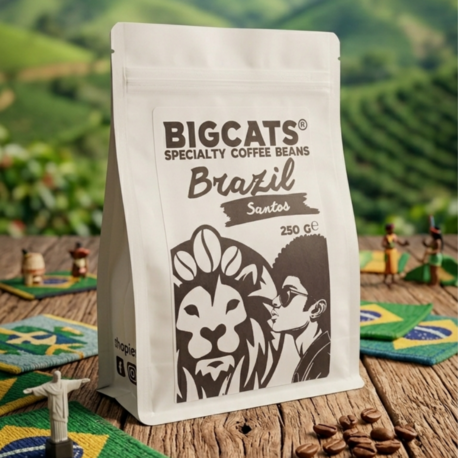 Bigcats Brezilya Santos FineCup Filtre/Espresso Kahve 250/500/1000 Gr