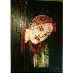 Holofornes xJudit for Artemissia. OilPainting 50x70cm 