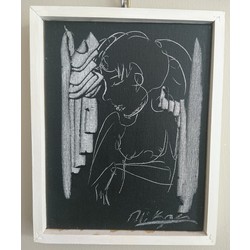 Hızlı Çizim. Fast Drawing. Oil on canvas. Size 20x22cm 