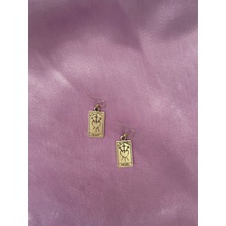 Tarot Kalp Kartı Küpe