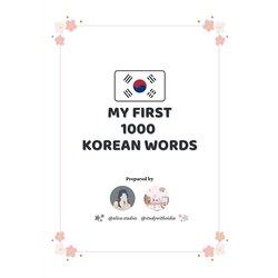My First 1000 Korean Words