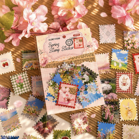 Spring Pul Sticker Seti