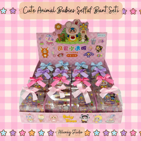 Cute Animal Babies Washitape Seti Şeffaf