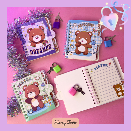 Kilitli Bear Defter