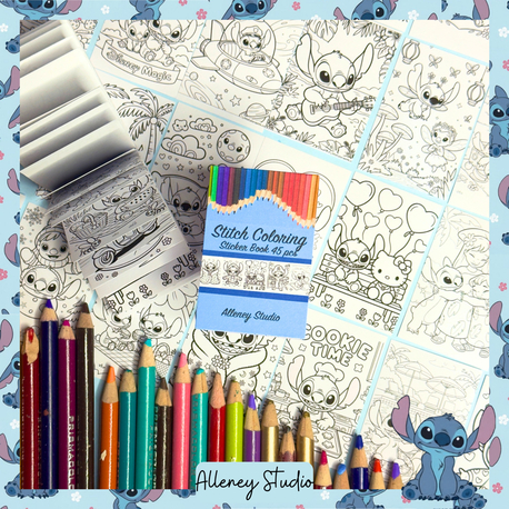 Stitch Sticker Boyama Kitapçığı