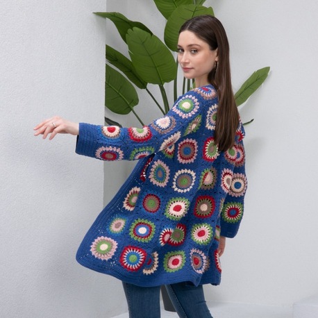Zara motif lacivert Örgü Hırka