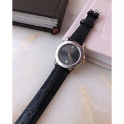 Alain Frederic Paris vintage siyah hakiki deri kordon 