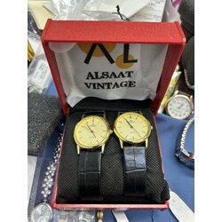Romanson Vintage deri kordonlu unisex saat