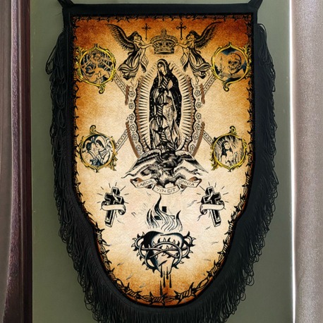 Oldschool ''Maria Magdalena'' Flag 35x50cm (Home Decor, Wall Decor, Wall Hanging