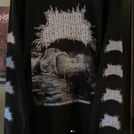 lnhuman Dissilency - Dismembered & Decapitated / Uzun kollu TS  / Ön ve kol baskılı