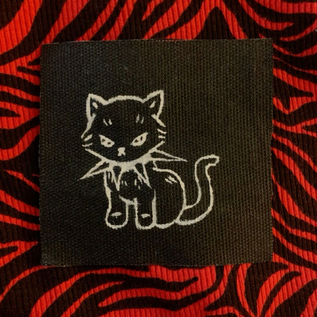 Serseri kedi patch (Punk, Gothic ,