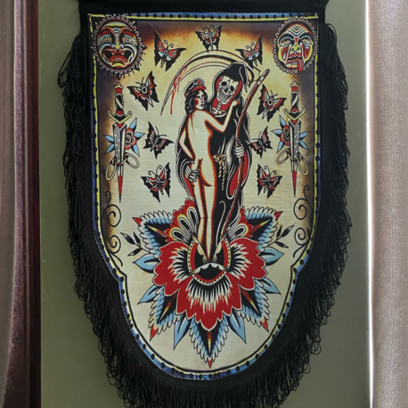 Oldschool Traditional Tattoo Flag 35x50cm (Home Decor, Wall Decor, Wall Hanging)