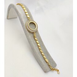 Arpa Zincirli İçi Boş Çeyreklik Bileklik