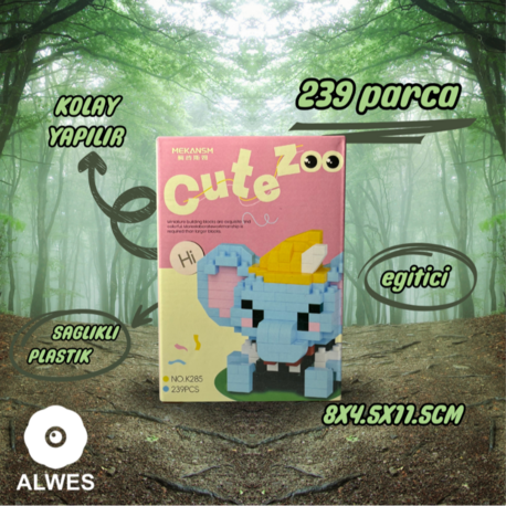 Fil Cute Zoo Lego Seti