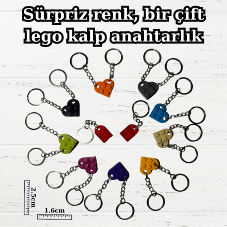 Kalp Anahtarlık Lego