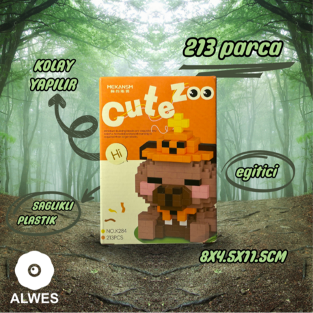 Kapibara Cute Zoo Lego Seti