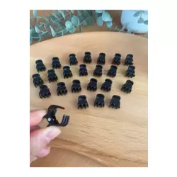 24'lü Minik Mandal Toka Siyah