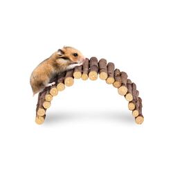 Ahşap Çubuklu Hamsterlar Için Ahşap Eğlence Köprüsü