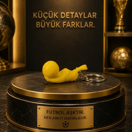 altın krampon anahtarlık